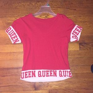 Red casual shirt